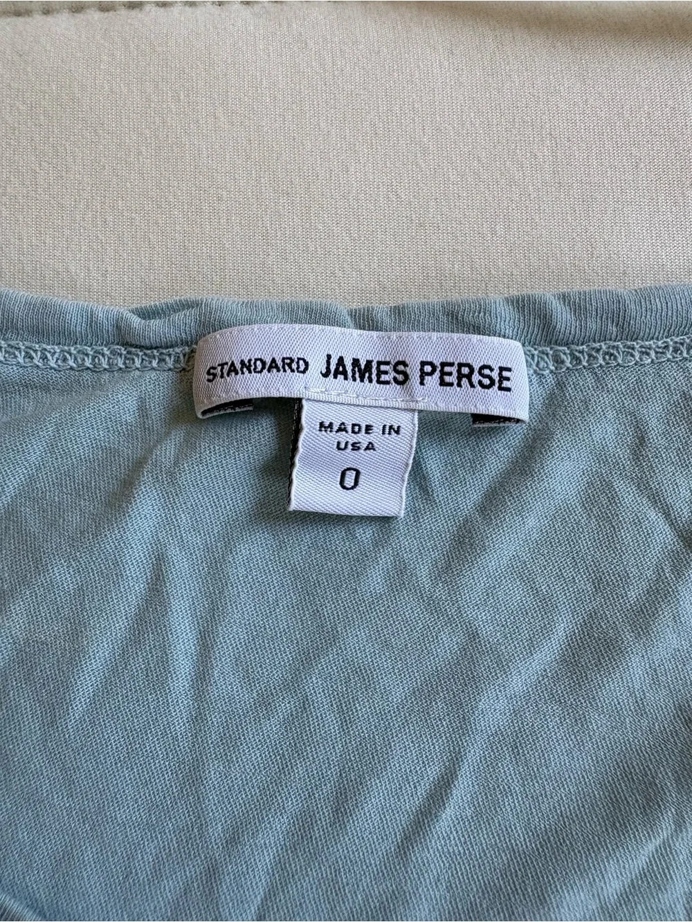 James Perse Blue Cotton Tee